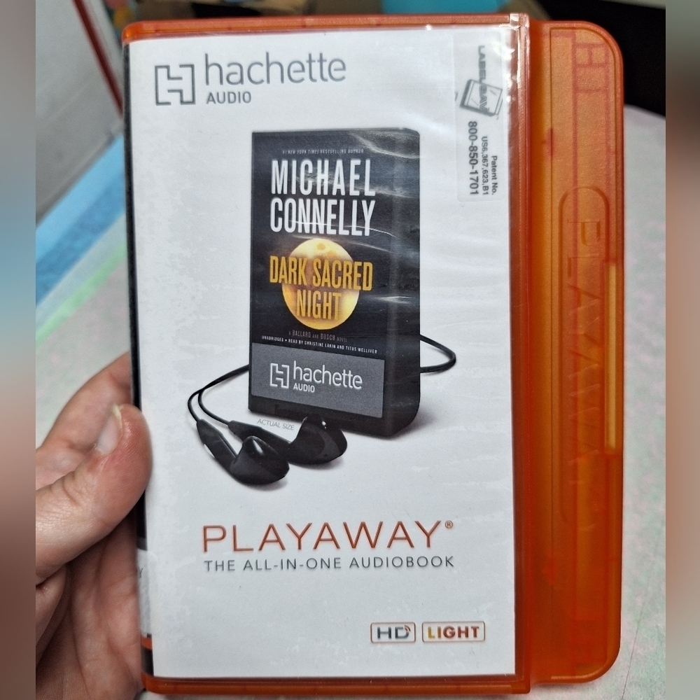 Michael CONNELLY DARK SACRED NIGHT PLAYAWAY AUDIO BOOK DEVICE